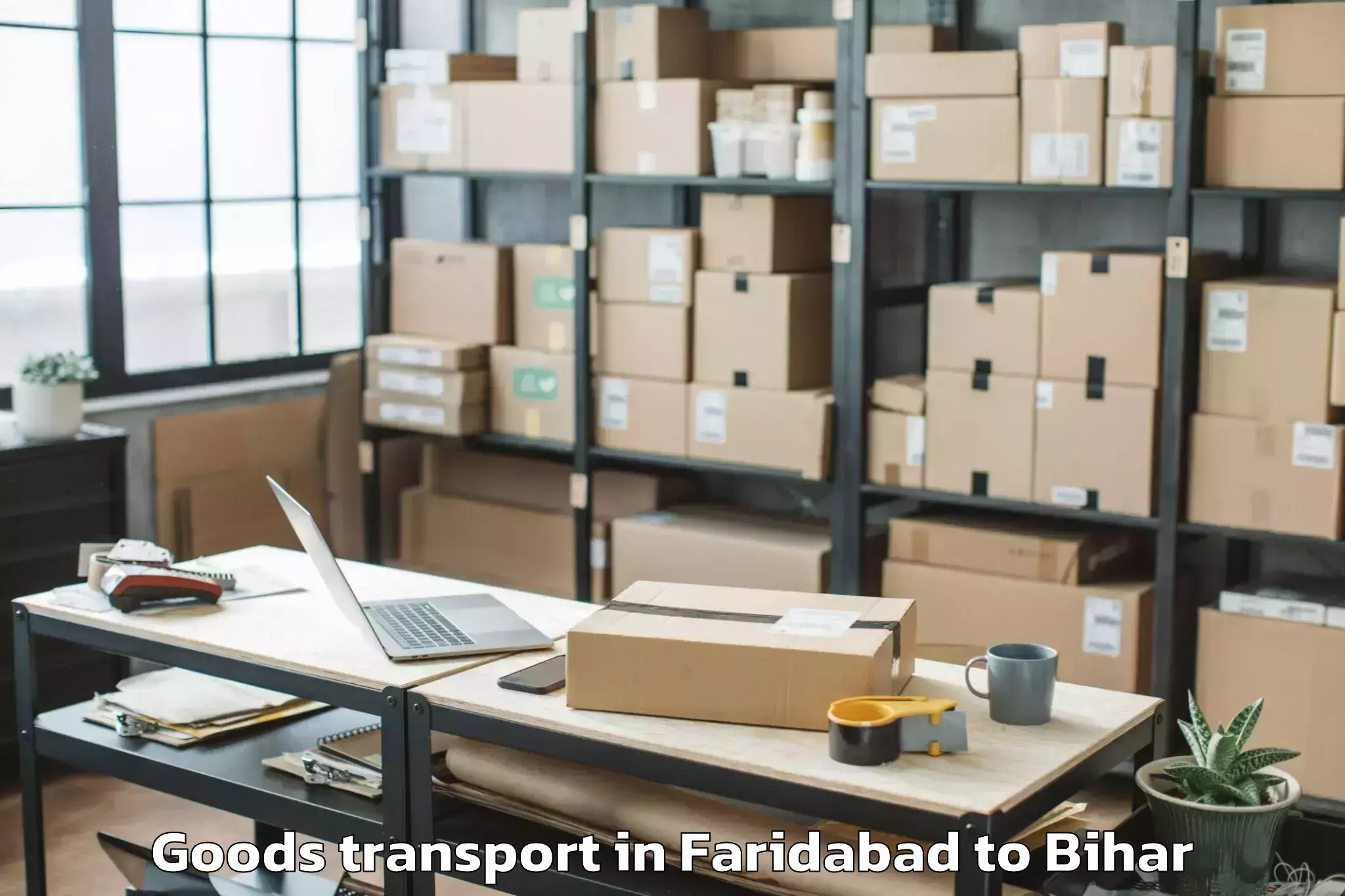 Professional Faridabad to Deo Goods Transport